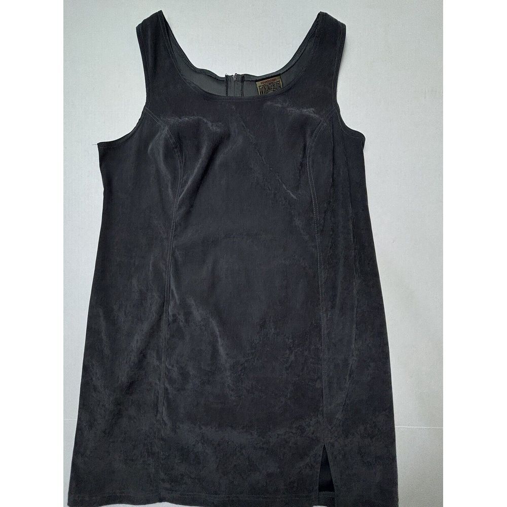 Vintage Blue Brand 90's Y2K Sheath Dress Womens 14 Charcoal Staple Jumper EUC